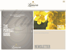 Tablet Screenshot of lansonchampagne.com
